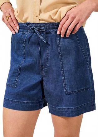 Tribal Audrey Shorts In Blue