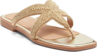 Top Moda Autumn Sandal in Gold Met at Nordstrom Rack, Size 5.5