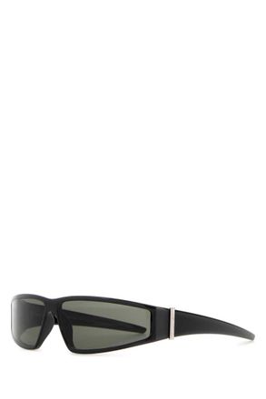 Alexander McQueen Black Wraparound Sunglasses