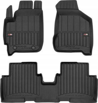 OEM Alfombrillas De Goma Y Limpiaparabrisas Kia Carens 2 Ii 2002-2006 Canales 3d