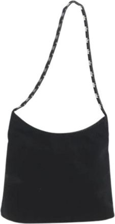 Ferragamo Pre-owned Nylon Schoudertas - Dames - Vintage Schoudertas - Zwart - ONE Size - Nylon - Vintage