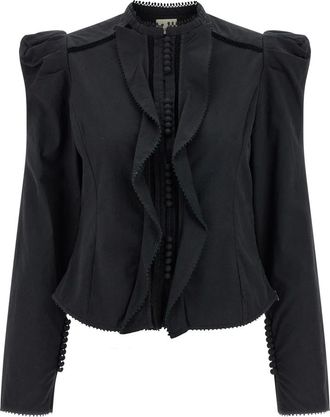 Isabel Marant Blouses, female, Black, S, Calina Shirt