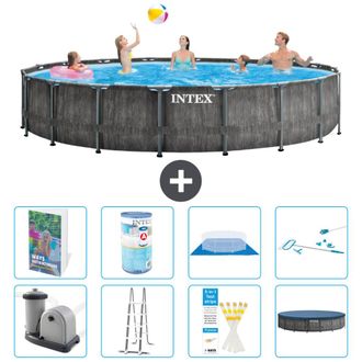Intex Piscina Prism Frame Redonda - 549x122 Cm - 9-piezas S542