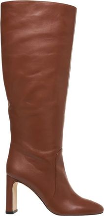 Stuart Weitzman Schoenen, Dames, Bruin, 38 1/2 EU, Leer, Bruine Enkellaarsjes Babette Tubo Stijl