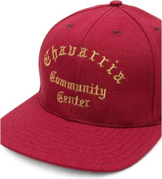 Willy Chavarria MAMSA004-045 Cotton Baseball Cap - Red