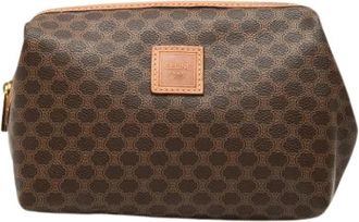 Celine Pre-owned Canvas Pouch - Dames - Vintage Accessoires - Bruin - ONE Size - Vintage