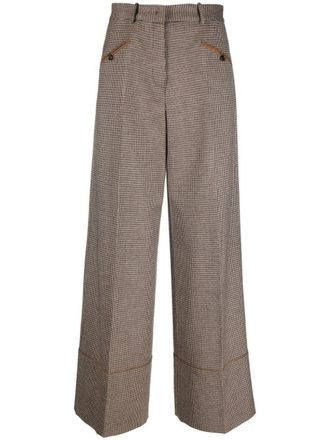 Bally Broek met toelopende pijpen - Bruin