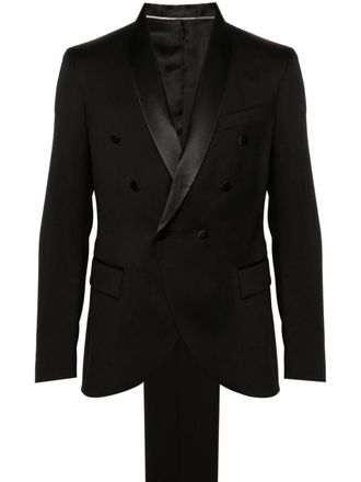 Corneliani virgin wool dinner suit - men - Virgin Wool/Viscose - 52 - Black