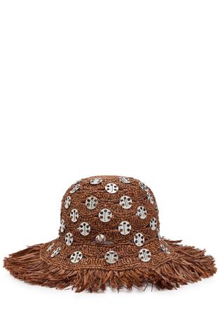 Paco Rabanne 1969 Disc Raffia sun hat - Brown - One Size