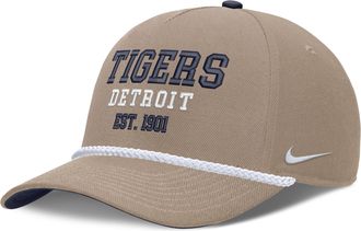 Nike Detroit Tigers Rise Nike Mens MLB Adjustable Hat in Brown | NB450CS4DG-83Y