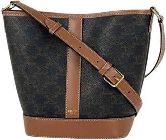 Celine Pre-owned Bolso de Hombro Tipo Cubo de Lona - Pre-owned - Mujer - Marr&oacute;n - ONE SIZE