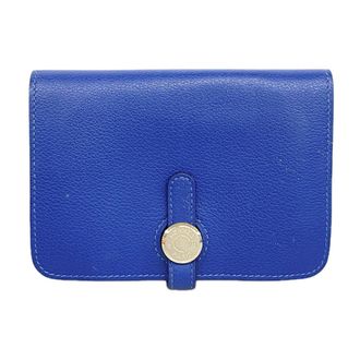Herm&egrave;s Blue Coin Purse/Coin Case (Pre-Owned)