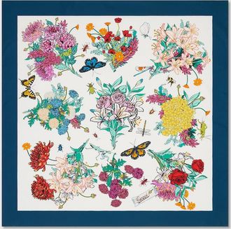 Gucci 90 X 90 Project Printed Silk Carr&eacute;, Multicolor, Silk