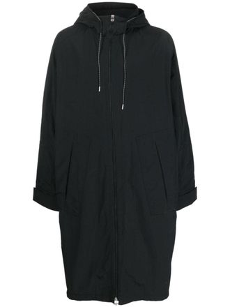 OAMC zip-up hooded parka - Black