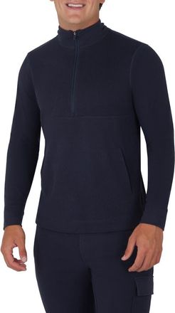90 Degree by Reflex Silicon Tek Scuba Knit Half Zip Pullover in Navy at Nordstrom Rack, Size Xx-Large