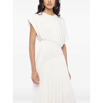 Paco Rabanne Textured Ruched Midi Dress