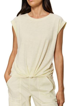 Sanctuary Knotted Muscle Tee in Lemon Drop Yellow at Nordstrom, Size Xx-Large P