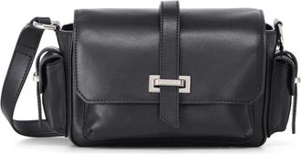 Hogan Tassen, Dames, Zwart, ONE Size, Leer, Compacte Flap Tas met Moderne Stijl