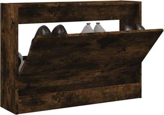 vidaXL Scarpiera Rovere Fumo 80x21x57 cm in Legno Multistrato - Vidaxl