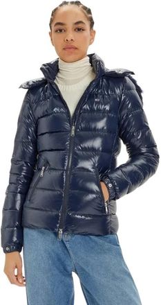 Tommy Hilfiger TJW Tonal Hooded Down Jacket - Dames - Winterjassen - Blauw - M - Jassen