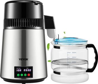 OEM Destilador De Agua, Capacidad De 4 Litros, Pantalla T&aacute;ctil, Color Plata
