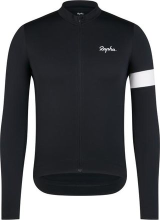 Rapha Core Thermal Long Sleeve Jersey Velotrikot f&uuml;r Herren | schwarz