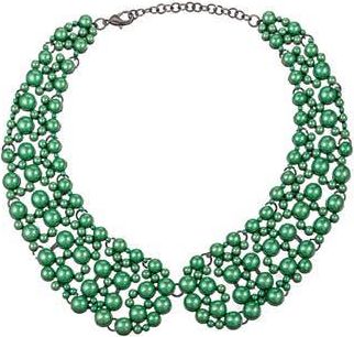 Eye Candy Los Angeles Diana Iridescent Collar Necklace in Green at Nordstrom Rack