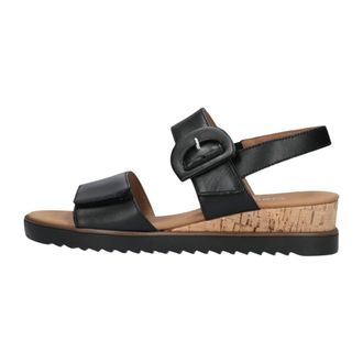 Gabor Schoenen, Dames, Zwart, 35 1/2 EU, Leer, 752 Sandal