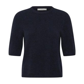 Gestuz Truien - Dames - Ronde hals truien - Blauw - 2XS - Wol - Truien & Vesten