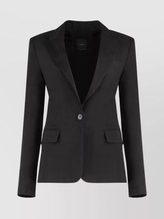 Pinko linen cutout blazer