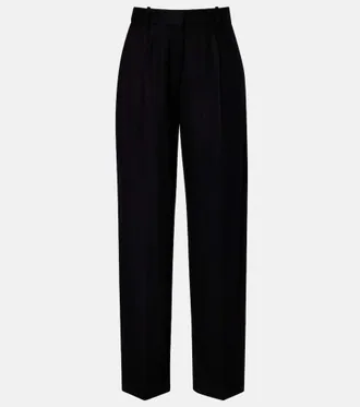 Toteme Flannel wide-leg pants