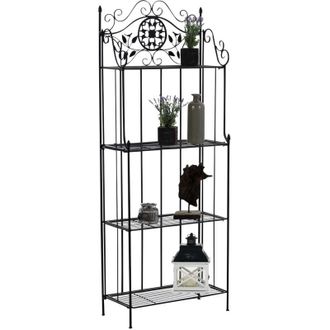 Clp Estanter&iacute;a De Hierro Plegable Flora Negro