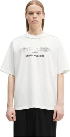 Undercover Tops, Heren, Wit, M, Katoen, Katoenen T-shirt C/S