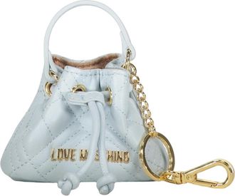 Love Moschino Bag Accessories, female, Blue, Size: ONE SIZE Keyring with Micro Clutch