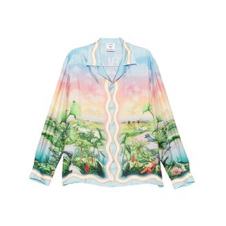 Casablanca Heren, Overhemden, Veelkleurig, Maat: XL Zijde
