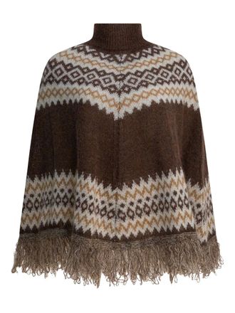 Rakk&igrave; Anna Marie poncho - Brown