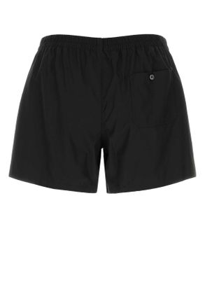 Dolce & Gabbana Mens Black Poplin Boxer Nero Exterior: Cotton Bermuda Short