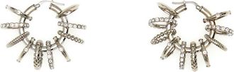 Amina Muaddi Silver metal Multi Ring earrings