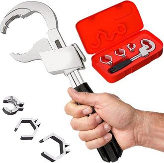 OEM Llave Inglesa Ajustable De Doble Punta: Llave Robusta Para Desag&uuml;es De Ducha Y Ba&ntilde;os, Para Reparar Grifos, Lavabos Y Tuber&iacute;as