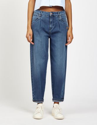 Gang High-waist-Jeans GANG 94IVY, Damen, Gr. 26, N-Gr, summer vintage, Denim/Jeans, Obermaterial: 88% Baumwolle, 9% Elastomultiester, 3% Lyocell, regular f