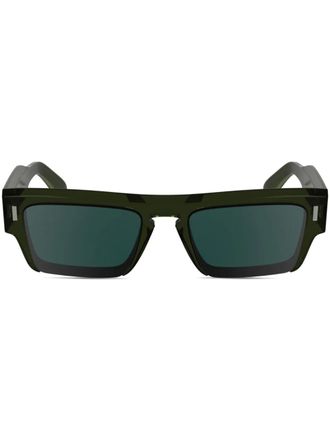 Calvin Klein rectangle-frame sunglasses - Green