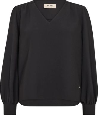 Mos Mosh Blouses - Dames - Blouses - Zwart - M - Overhemden