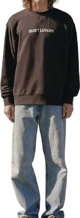 Museum of Peace and Quiet Quiet Luxury Crewneck Sweatshirt In Black