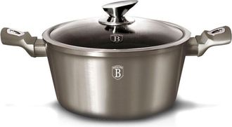 OEM Maceta De Granito Berlinger Haus, 28 Cm, L&iacute;nea Carbono Metalizada, Bh-1236