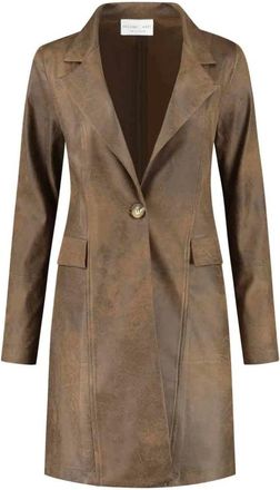 Hart by Helena Hart Helena Hart 7333-blazer Joe Biker Mocca - Dames - Mantels - Bruin - Maat: XS
