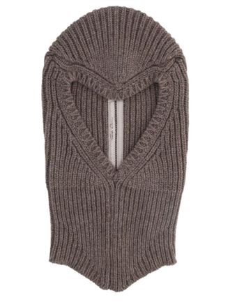 Rick Owens Porterville Ribbed Knit Cashmere-Blend Balaclava