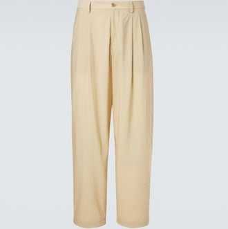 Giorgio Armani Archivio cotton-blend straight pants