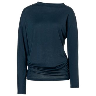 super.natural Yoga Loose L/S Merinoshirt f&uuml;r Damen | blau
