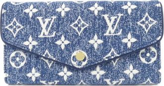 Louis Vuitton Blue Navy Monogram Long Wallet (Bi-Fold) (Pre-Owned)