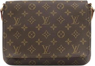 Louis Vuitton Pre-owned Musette Tango - Dames - Vintage Schoudertas - Bruin - ONE Size - Leer - Vintage
